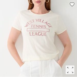 NWT J.Crew Broken-in Jersey Cropped T-Shirt Sz S